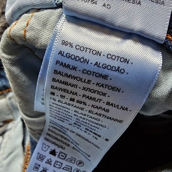 NWT LEVIS 501 original high rise shorts dark Denim - Picture 9 of 16